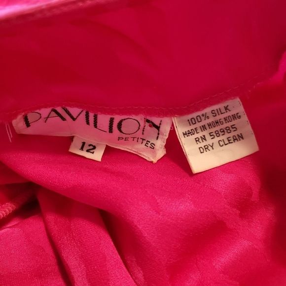 80's Vintage Pavilion Silk Fit & Flare Dress - Picture 12 of 12
